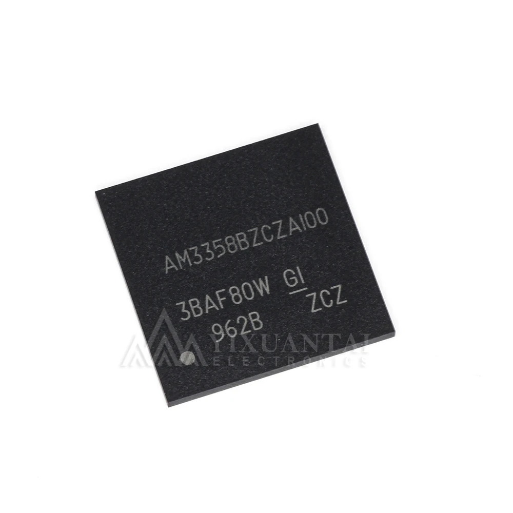 1pcs/lot New AM3358BZCZA100  AM3358BZCZAI00  AM3358B  AM3358 MPU AM335x RISC 32bit 1GHz 1.8V/3.3V Automotive 324-Pin NFBGA