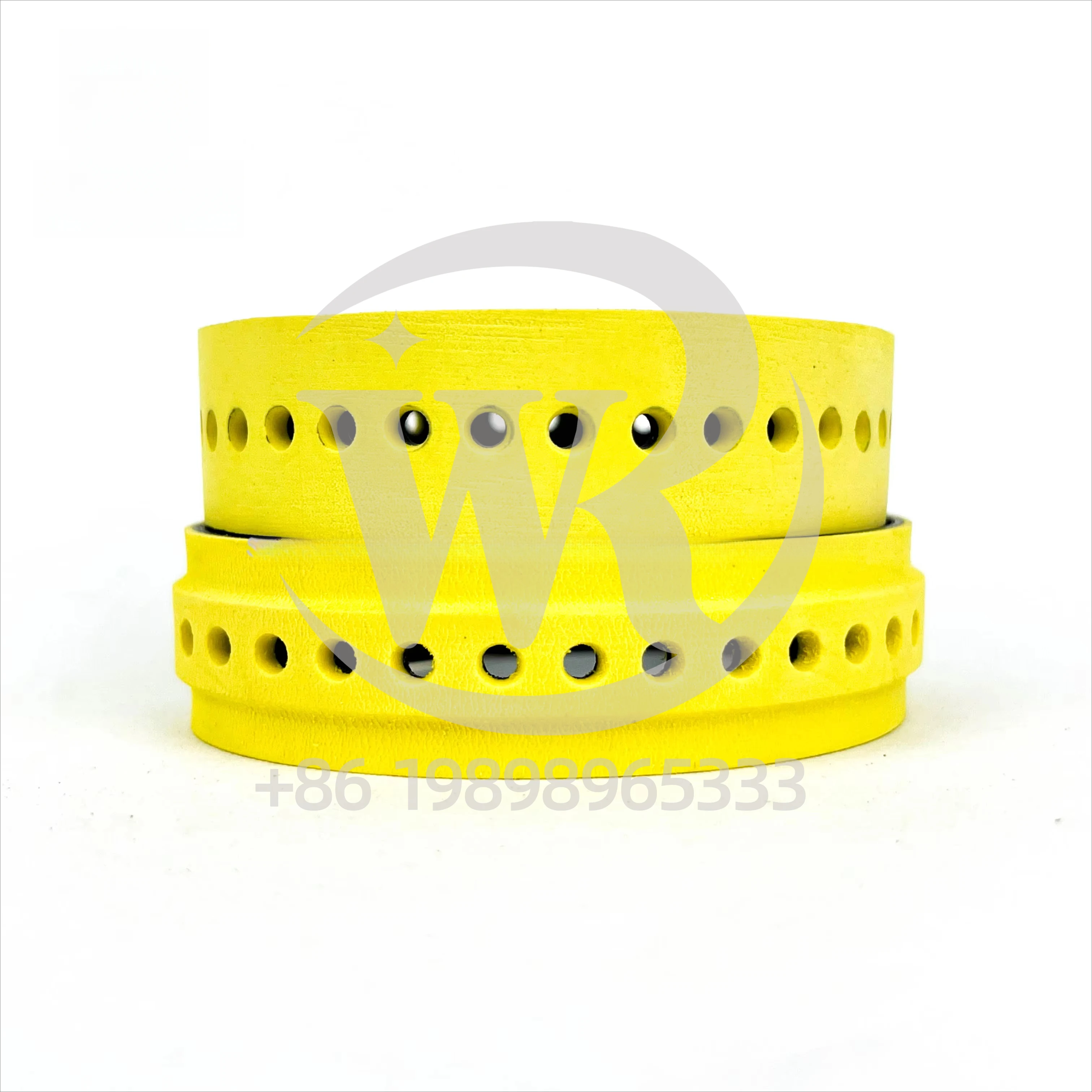 245X20mm Heidelberg Printing Machine Conveyor Belt Yellow Small Leather Belt