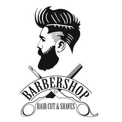 Barber Shop Logo Wall Decal Traditional Barbers Decals Sticker Window Barber shop Art Sign Removable Art Mural Home Decor p50