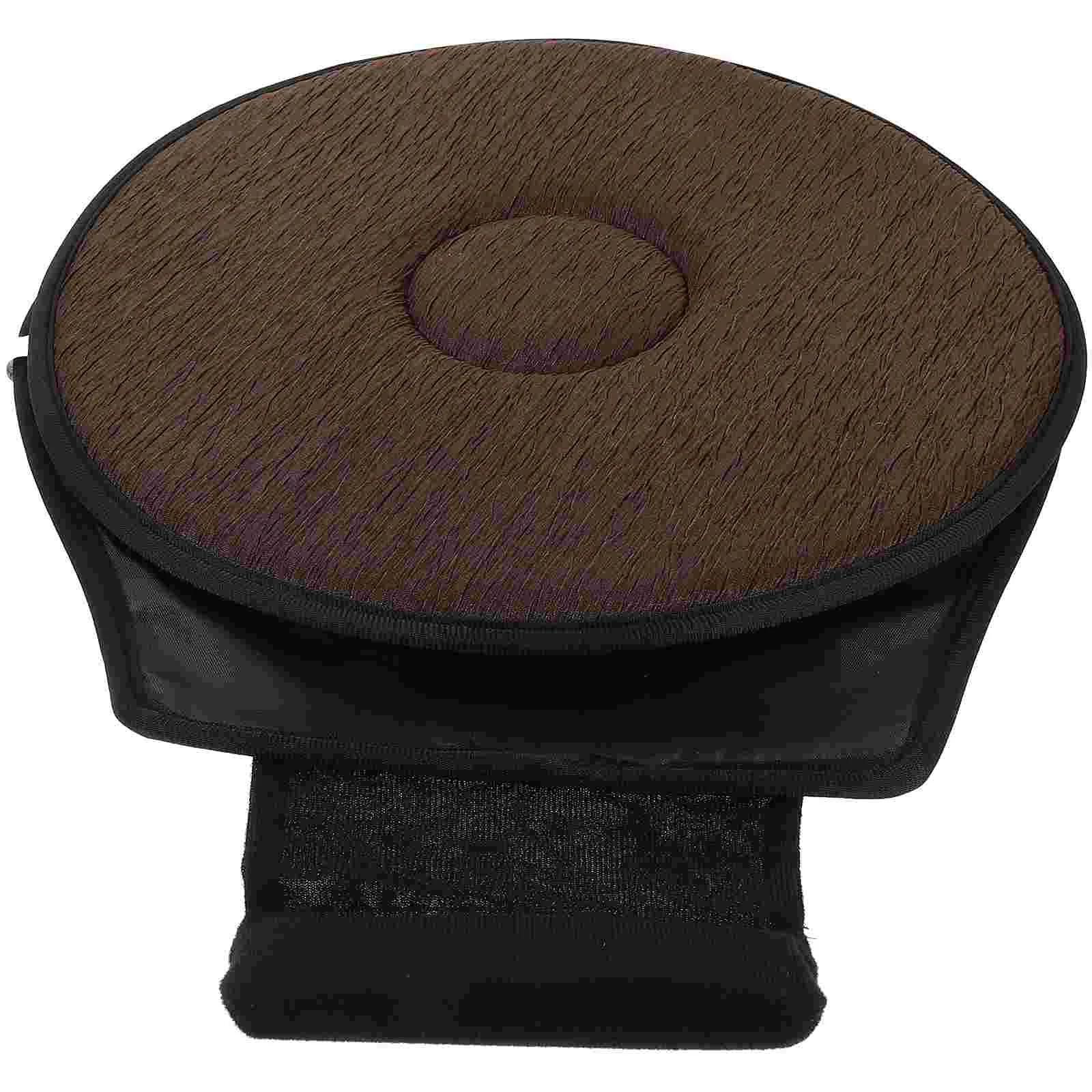 Car Seat Cushion Swivel Booster Rotating for Office Chair Skidproof Washable Bed Protector Brown Revolving Pad Elder