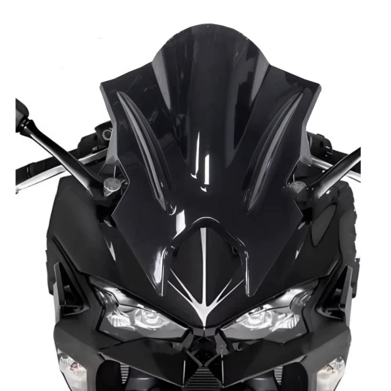 الزجاج الأمامي للدراجات النارية لـ Kawasaki Ninja 500 SE 2024 2025 ملحقات الزجاج الأمامي تدفق الهواء منحرف الرياح ninja500