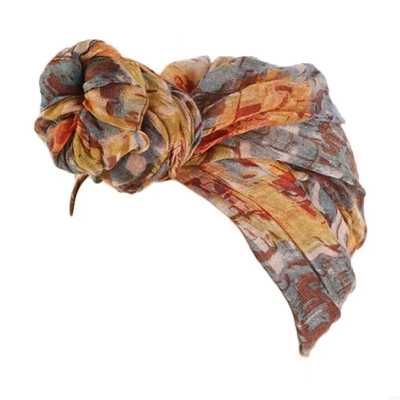 y5jd النساء العرقيان عتيقة عباد الثدي وشاح للرأس لف voile خفيفة الوزن شال طويلة حجاب التعادل تويست بعملة رأس القبعة #3