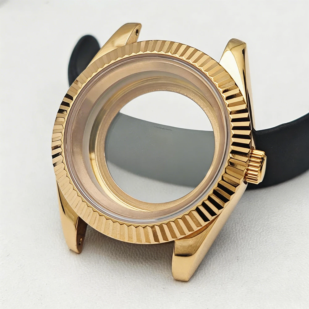 Hochwertiges NH35-Gehäuse passend für NH35 NH36 Uhrwerk Mechanische Uhr Reparatur Ersatz Saphirglas 36mm/41mm Edelstahl-Uhrenbox – Detail 7