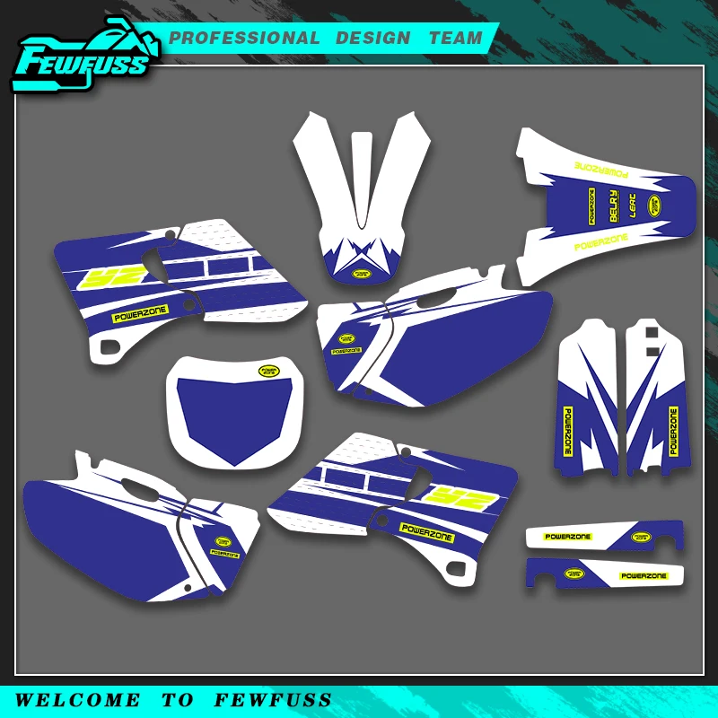 

Fewfuss для YAMAHA YZ250F YZ400F YZ426F YZF 250 400 426 1999 2000 2001 2002 графические наклейки наклейка мотоцикл фон на заказ