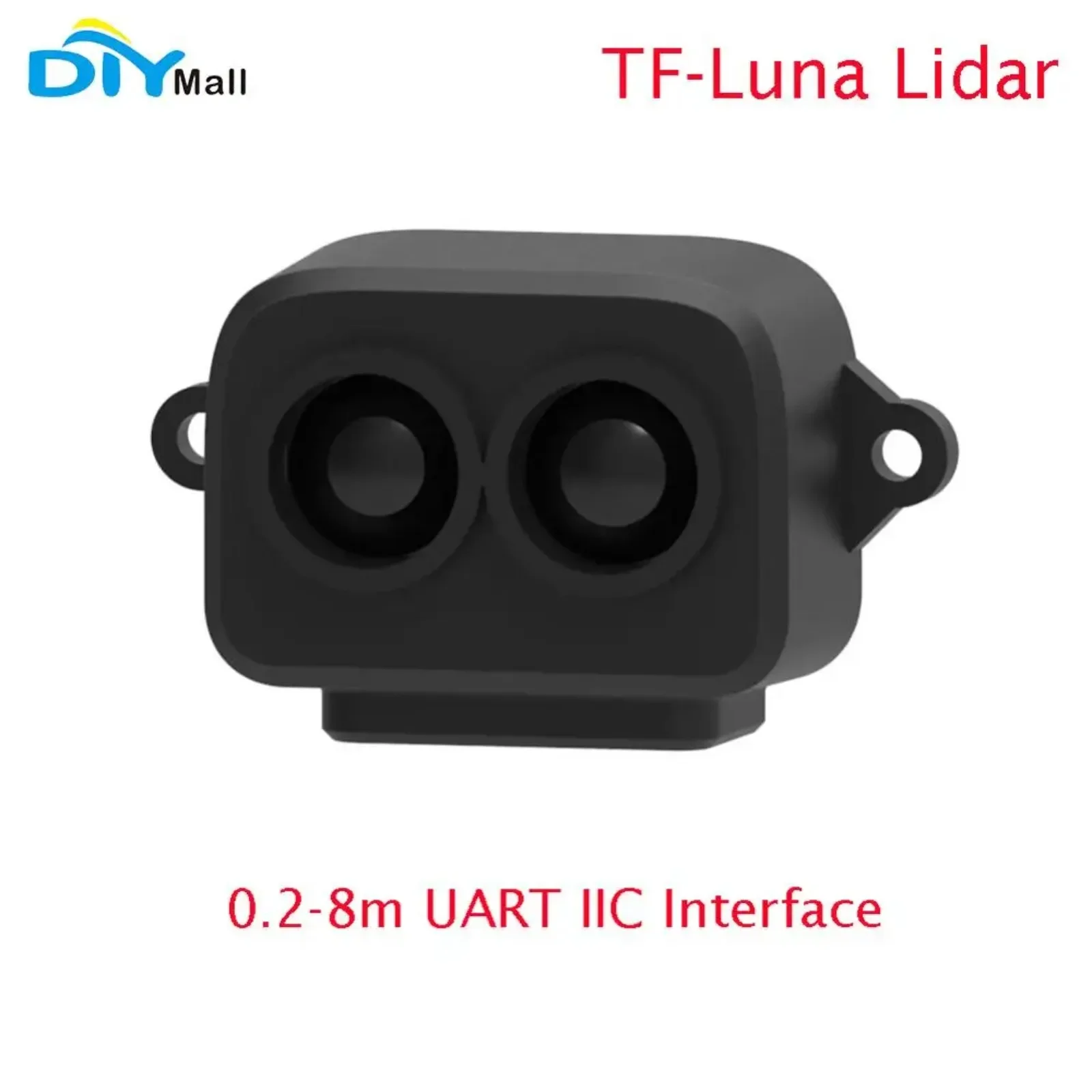Benewake TF-Luna LiDAR Range Finder Sensor Single-Point Micro Ranging Module 5V UART IIC Interface With 6P 1.25mm Cable