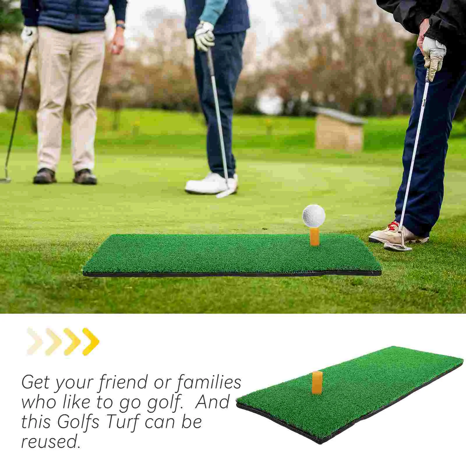 Artificial Golf Turf Swing Mat Artificial Golf Turfing Hitting Artificial Turf Mats Professional Training Aid Putting Practice