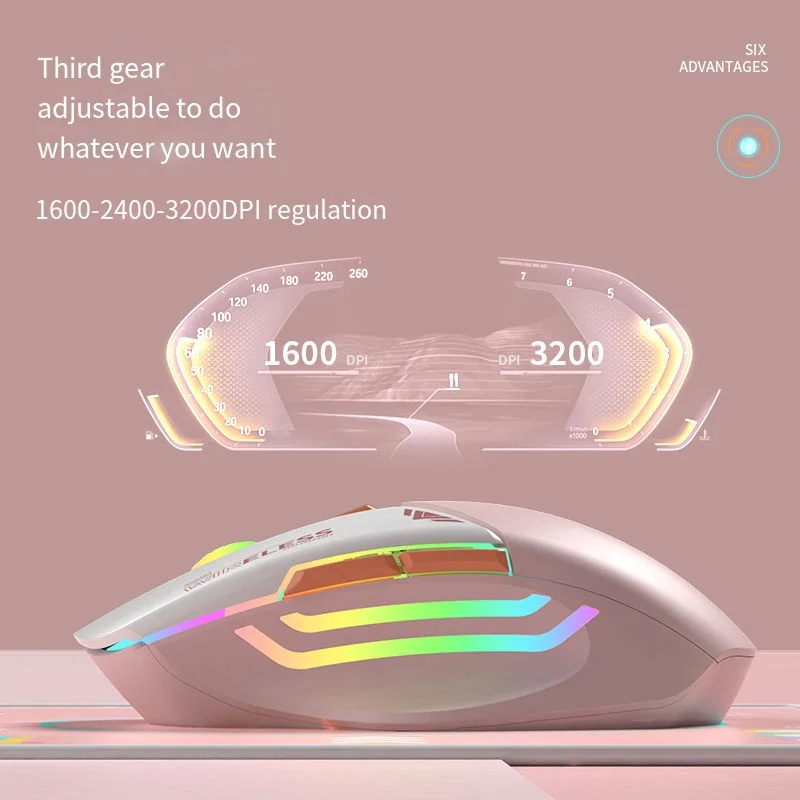 Mode E-Sport Gaming Maus verkabelt USB stumm ergonomische Büromaus geeignet für Desktop-Computer Laptop