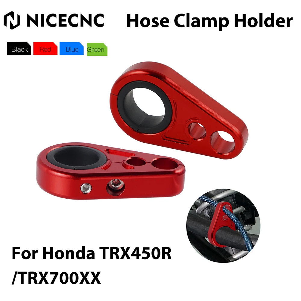 NICECNC For Honda TRX450R ATV Brake Line Clamps Hose Clamp Holder For HONDA TRX 450R TRX450ER 250X 400X 300X Sportrax 90 450