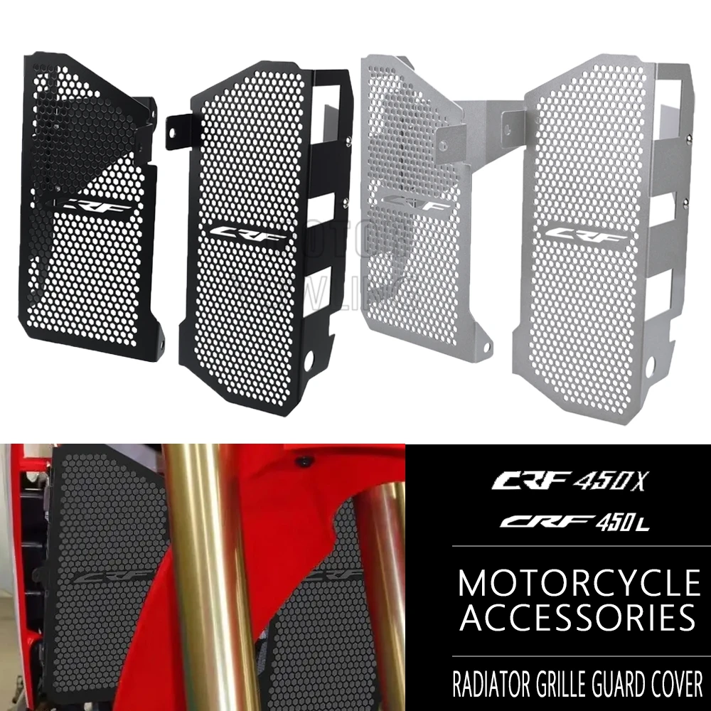 

Motorcycle Radiator Grill Guard Cover Protector For HONDA CRF 450 L/X /RL CRF450L CRF450X 2019 2020 2021 2022 2023 2024 CRF450RL