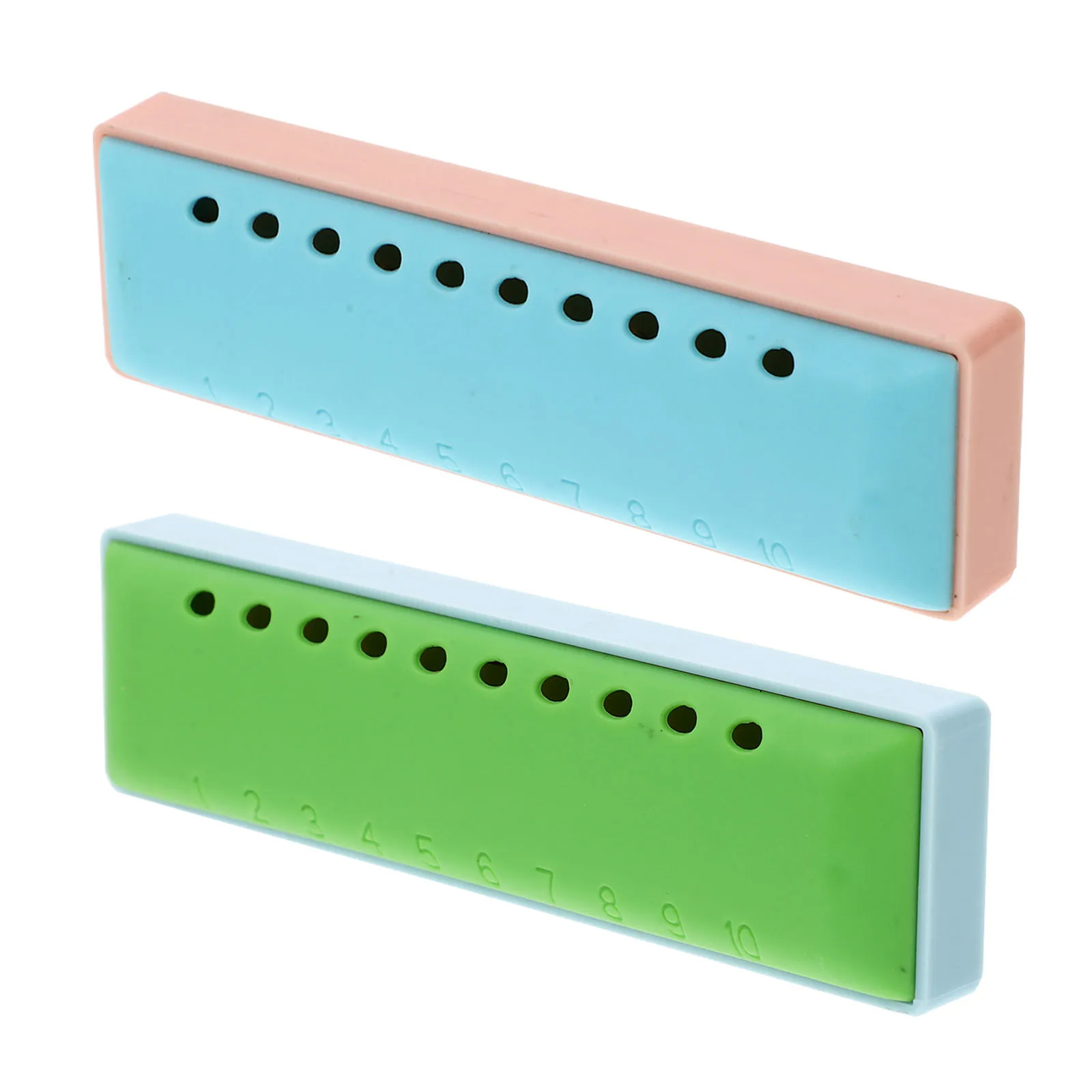 

1Set 10-Hole 20-Tone ABS Resin Harmonica Key of C Lightweight Portable Music Instrument for Beginners Blues Practice Kids Gift