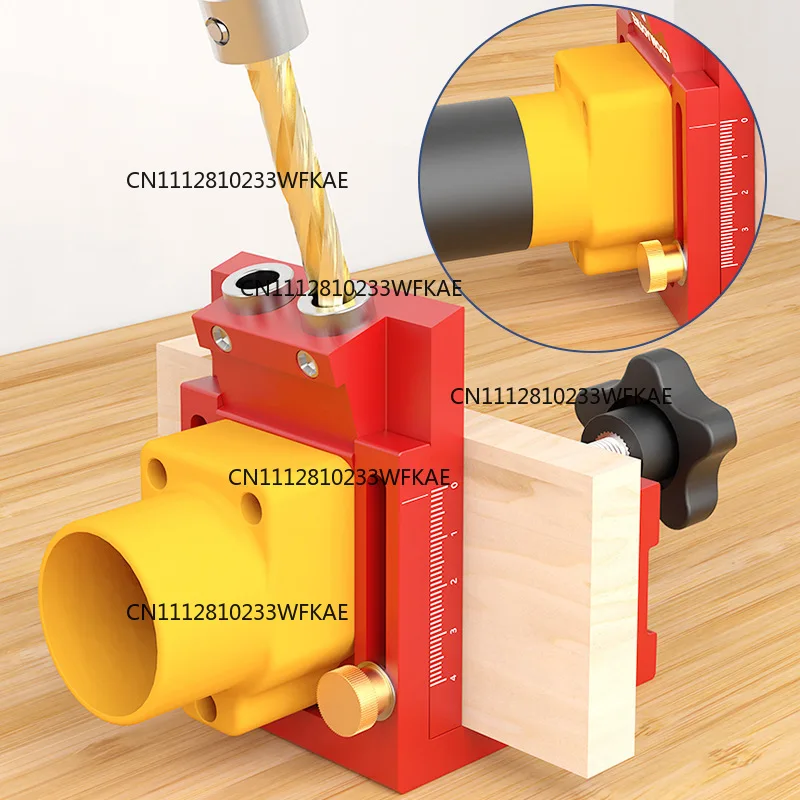 Slant Hole Positioner, Woodworking Punch Adjustable Depth Slant Hole Opener DIY Woodworking Drilling Tool