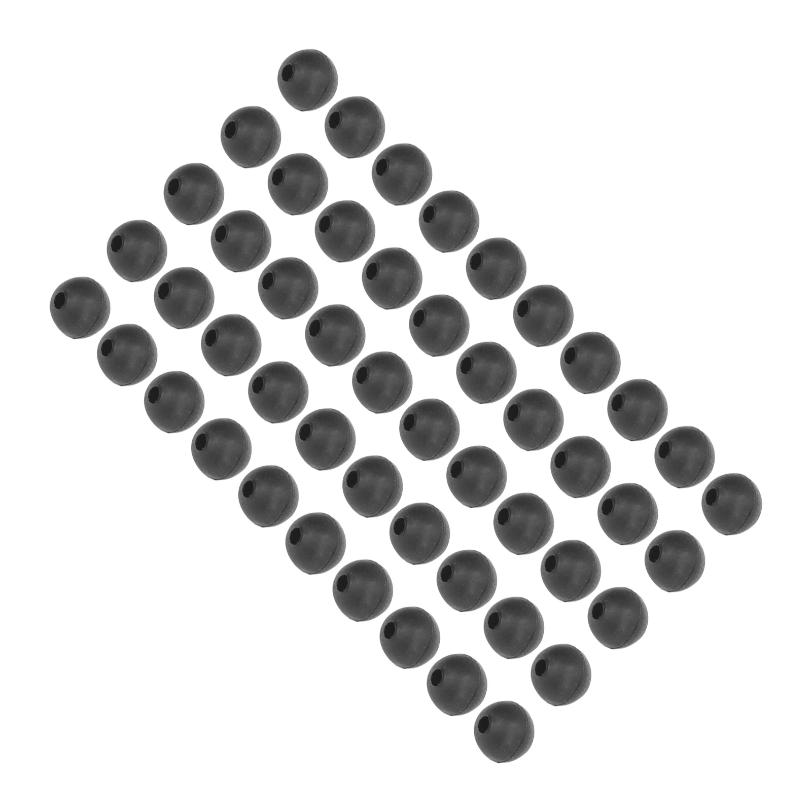 

‌ 50 шт., 6 мм, мягкие бусины для карповых снастей, матовые, черные, устойчивые к истиранию рыболовные бусины для волос, кормушка для мотивы, аксессуары для ловли карпа ‌