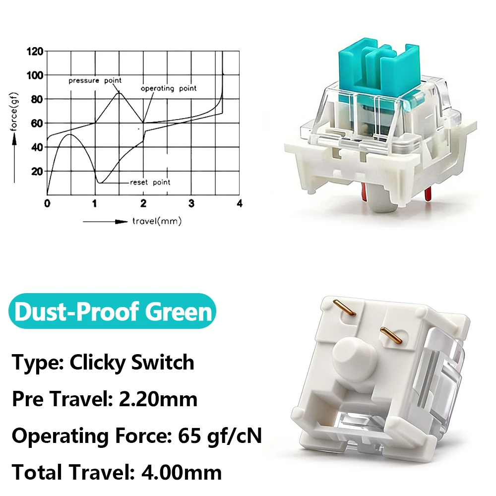 110Pcs Outemu Switches for Mechanical Keyboard 3Pin Clicky Linear Tactile Silent Switch RGB LED SMD Gaming Mechan with MX Switch image 3