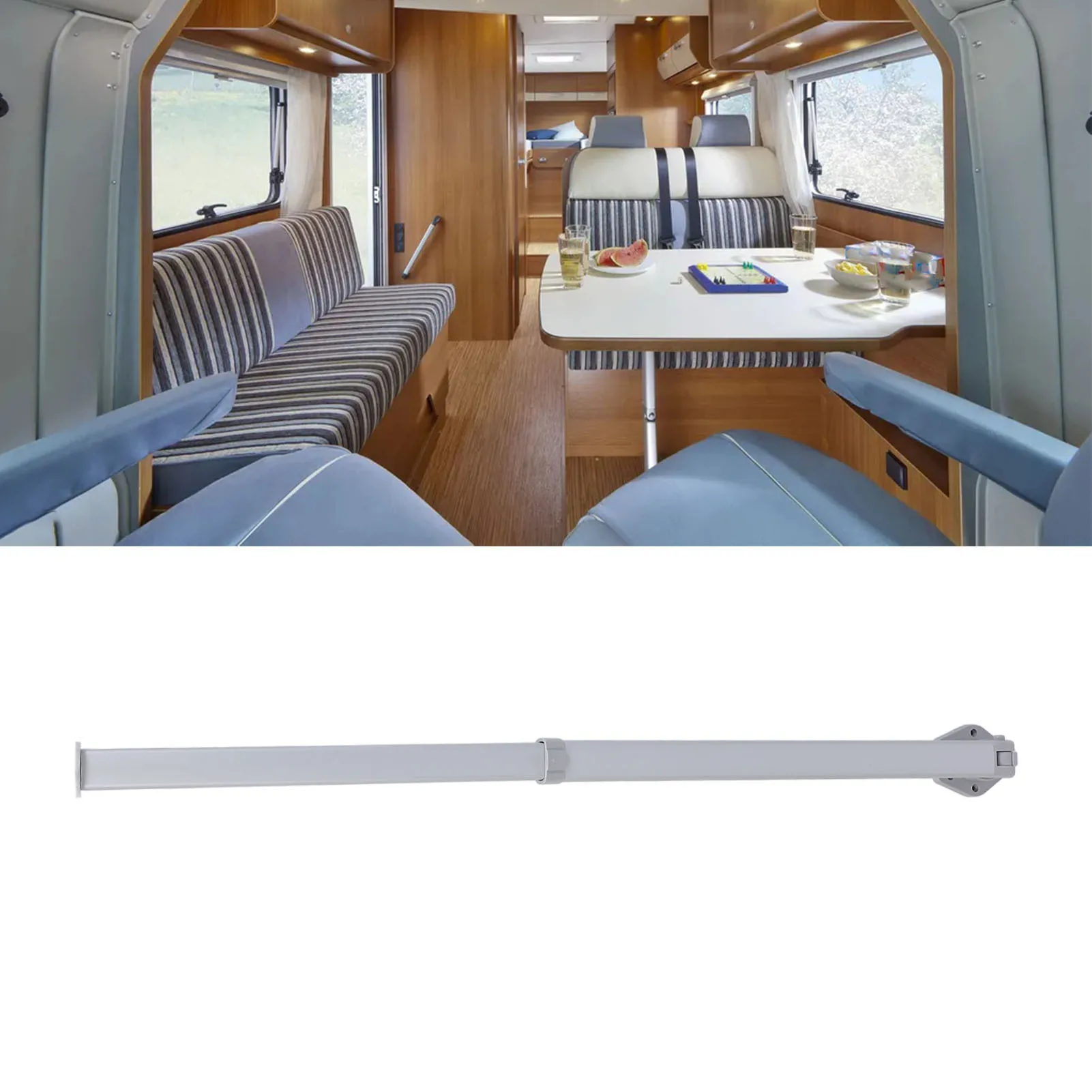 Pernas de mesa dobráveis para rv, prata, destacável rápido, suporte resistente, perna de mesa telescópica, altura ajustável para trailer, barco, iate