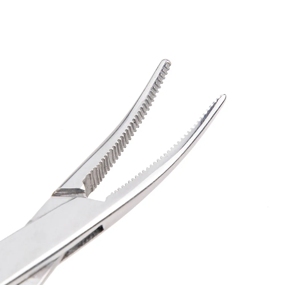 Imagem -03 - Pinça Hemostática Braçadeira de Cabelo do Animal de Estimação Pesca Travamento Alicates Ferramentas Depilação Curvada Ponta Reta Ferramenta de Mão 12.5cm 16cm 18cm
