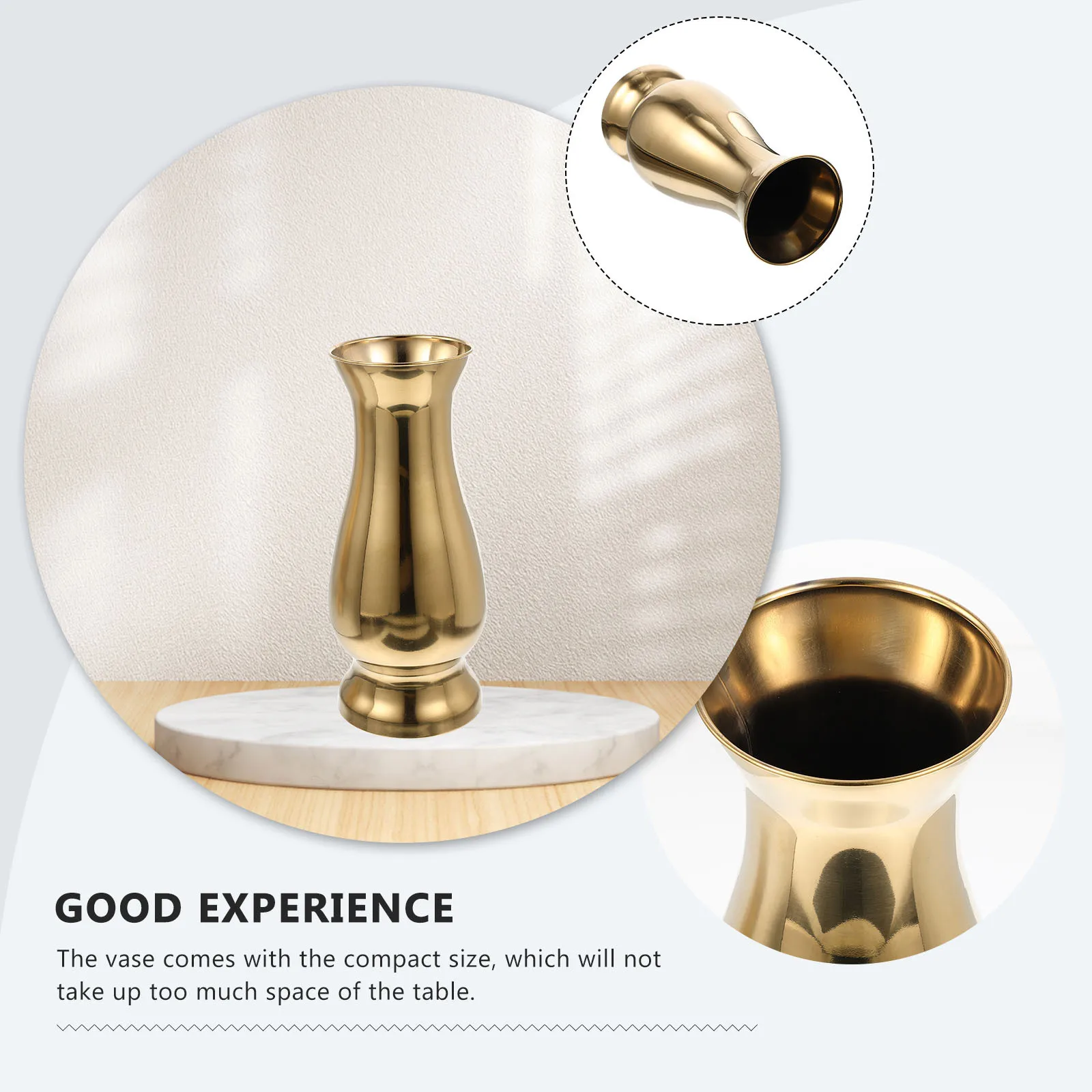 

Metal Floral Vase Creative Simple Shape for Flower Arrangement Home Office Garden Decor ,Bud Vase,table Centerpiece Vase