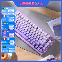 Monsgeek M1W 75% Mechanical Keyboard Hot-swap USB Type-C/2.4g/Bluetooth Wireless RGB Gasket-Mounted Aluminum CNC Gaming Keyboard