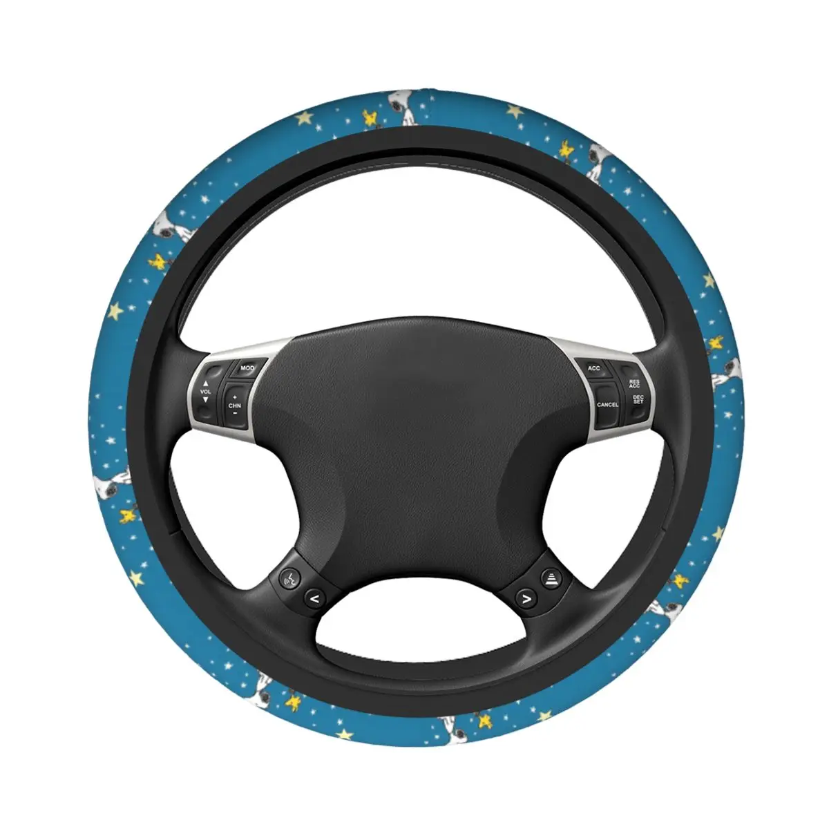 38cm S-Dog-Snoopies Star Steering Wheel Cover Auto Car Steering Wheel Protector Fit for SUV Car Accessories Universal 15 inch view 2