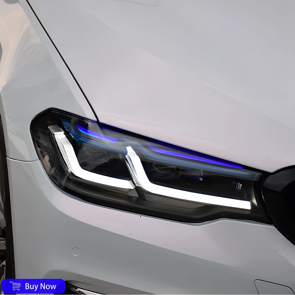 

Для BMW 5-й серии 2018-2023, обновленная матричная конструкция с высокой настройкой, светодиодная автомобильная фара в сборе, аксессуары для двойного проектора, объектив