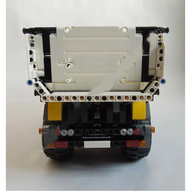 MOC-32588 Classic New Cargo Dump Trailer White Building Block Model 1608 Parts Boys' and Children's Birthday Christmas Toy Gift