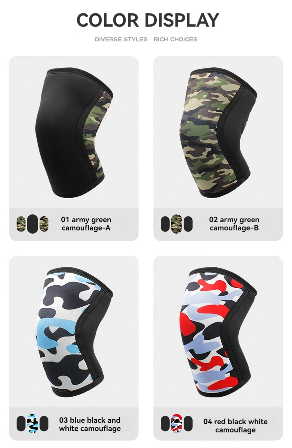 AOLIKES Kniebandagen für Gewichtheben – 7 mm dicke Premium-Neopren-Kniebandagen zum Gewichtheben, für Kniebeugen, Powerlifting und Kreuzheben – Detail 6
