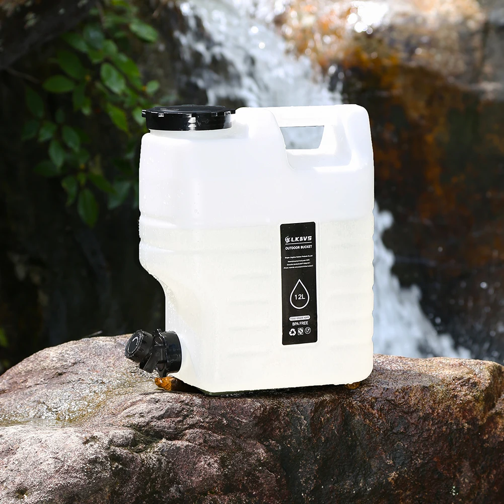 12L خزان المياه المحمولة مانعة للتسرب دلو مياه الشرب سعة كبيرة موزع المياه الناقل للتخييم سيارة السيارة #4