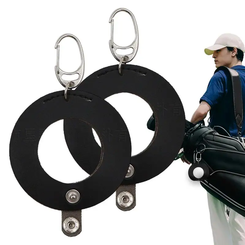 Golf Ball Holder For Bag 2 Pieces Golf Ball Holder Long Lasting Reusable Design Portable Golf Ball Pouch Key Chains Pendant For