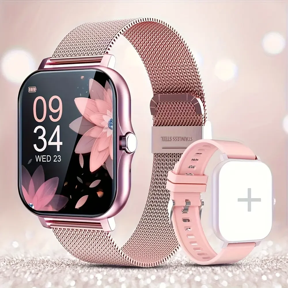 Smartwatch, respuesta/aplicación telefónica, modo multideporte, vista de recordatorio de mensajes, adecuado para hombres/mujeres