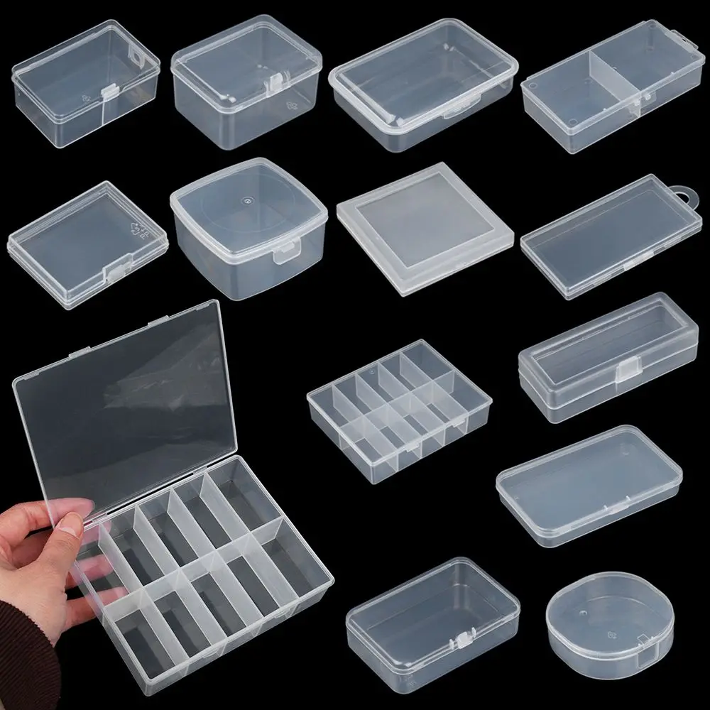 Small Plastic Home Organization 13 Styles Storage Box Jewelry Diamond Container Craft Bead Holder Pill Storage Supply