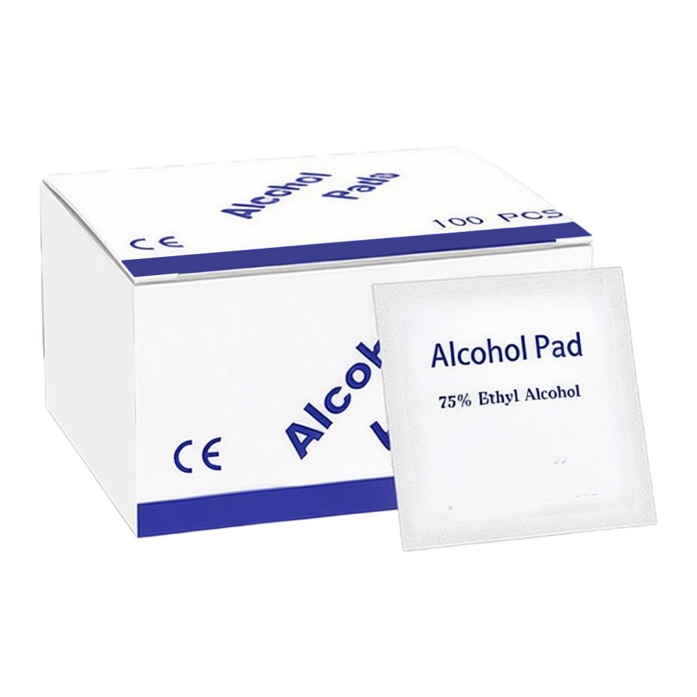 100pcs Disposable For Lint Free Cleaning Wipes For Bare Fiber For Optic Cable for splicer Connector Dust Removal Prep Pads