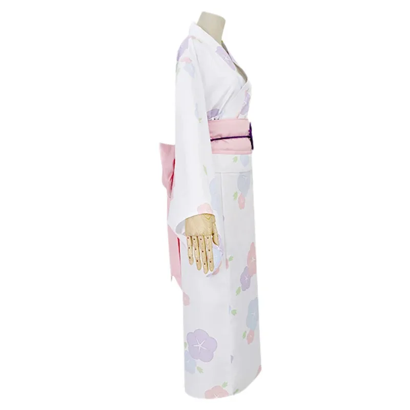 

ЦиРЕм Косплей Кимоно Аниме Re Life In A Different World From Zero Костюм Женщины Девушки Прекрасный Халат Костюм Цветочный Фестиваль Костюм