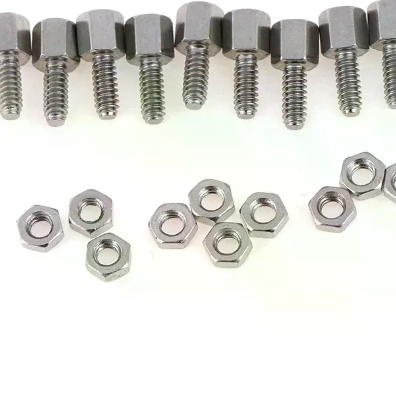 Nut Nuts Screw D-Sub VGA serial & 10 Sets 5+7mm Header Plate Bracket Stud Bolt