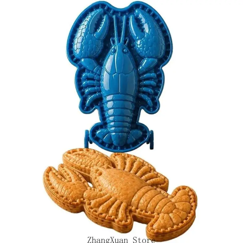 Ocean Animal Mini Pie Presses, 8 Plastic Hinged Presses for Sweet and Savory Recipes, Beach Parties, Themed Birthdays and Family