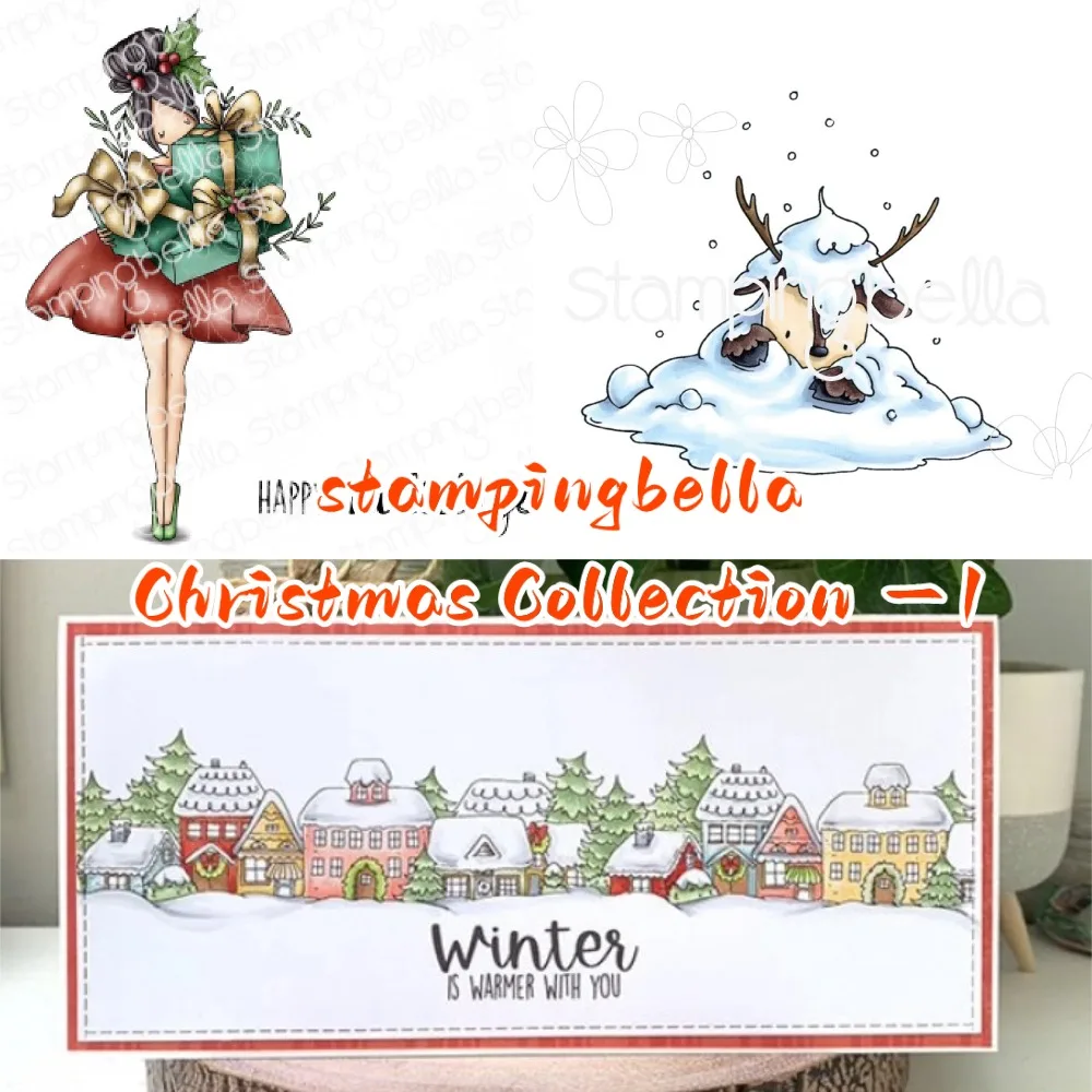 

2025 New Stamps For DIY Snow Field and Christmas Tree Scrapbooking Crafts Maker Photo Album Template Handmade Decoration
