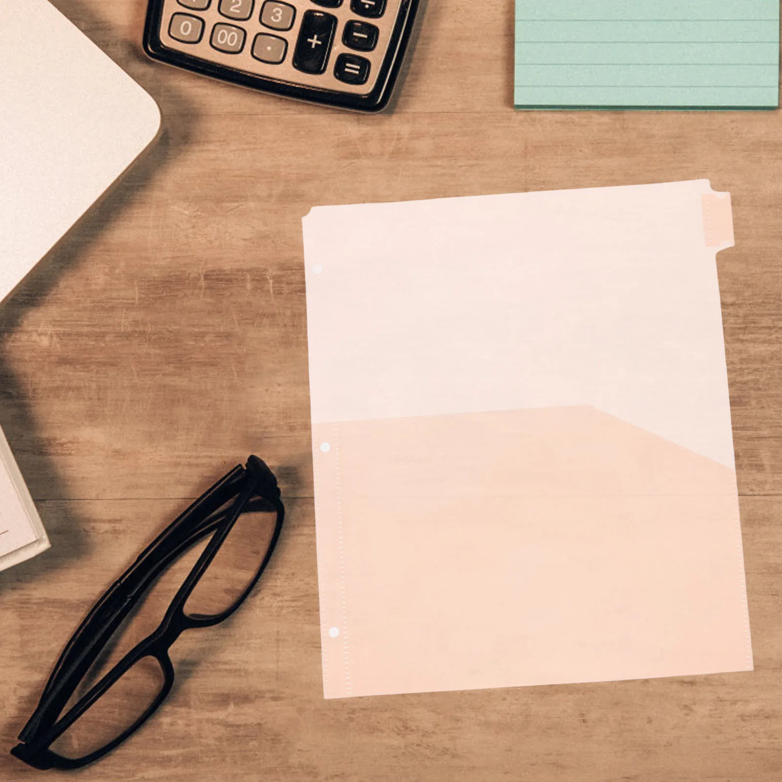 8 قطعة فواصل الموثق جيوب علامات التبويب البلاستيك مكتب المنظم كفاءة تصنيف وثيقة حماية الموثق مع فواصل #5