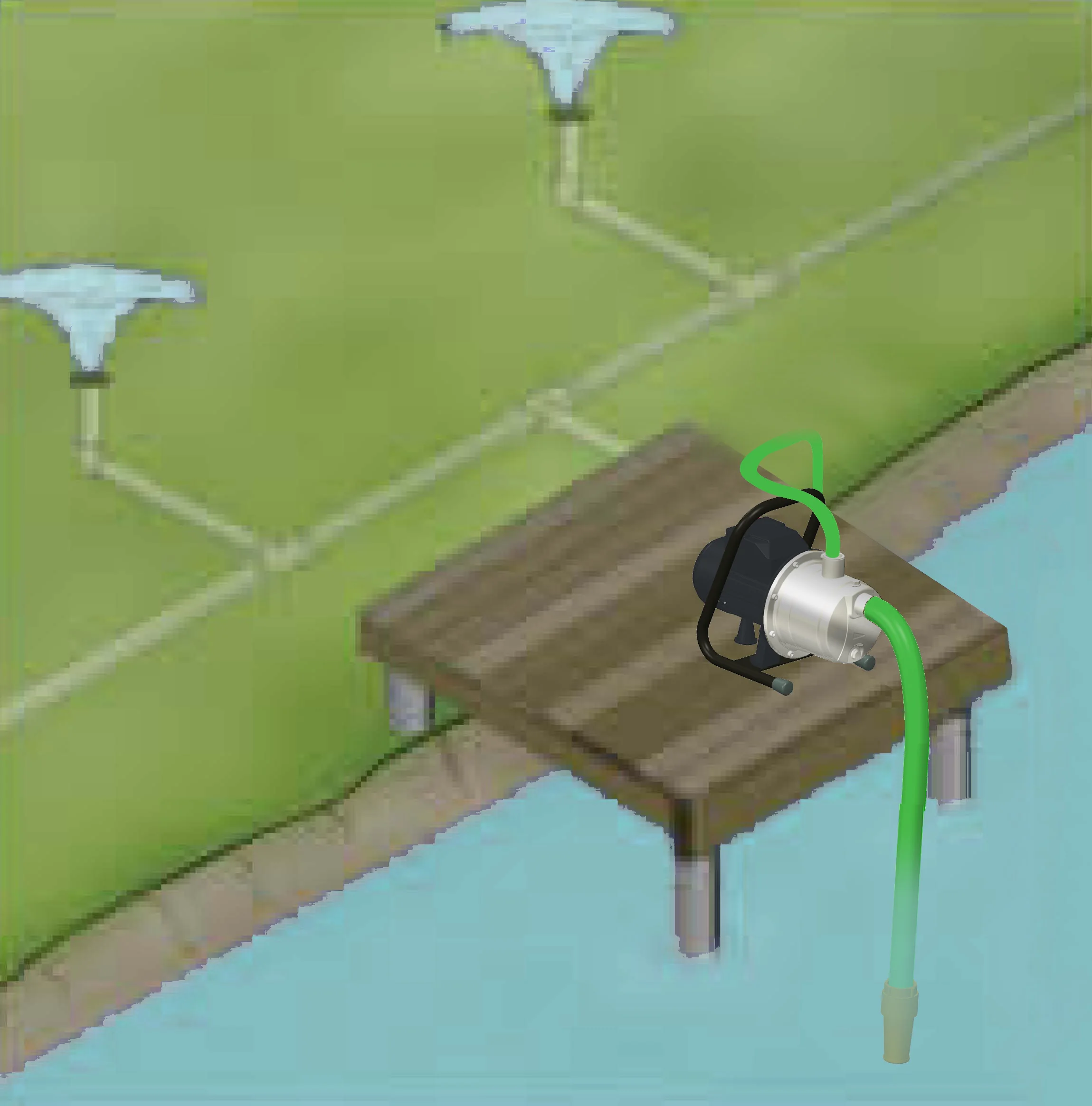 GP Enterprises Made Thermoplastic 25' Water Lift Pressure Bo oster Portable Sprinkler Water Pump with China Factory Price