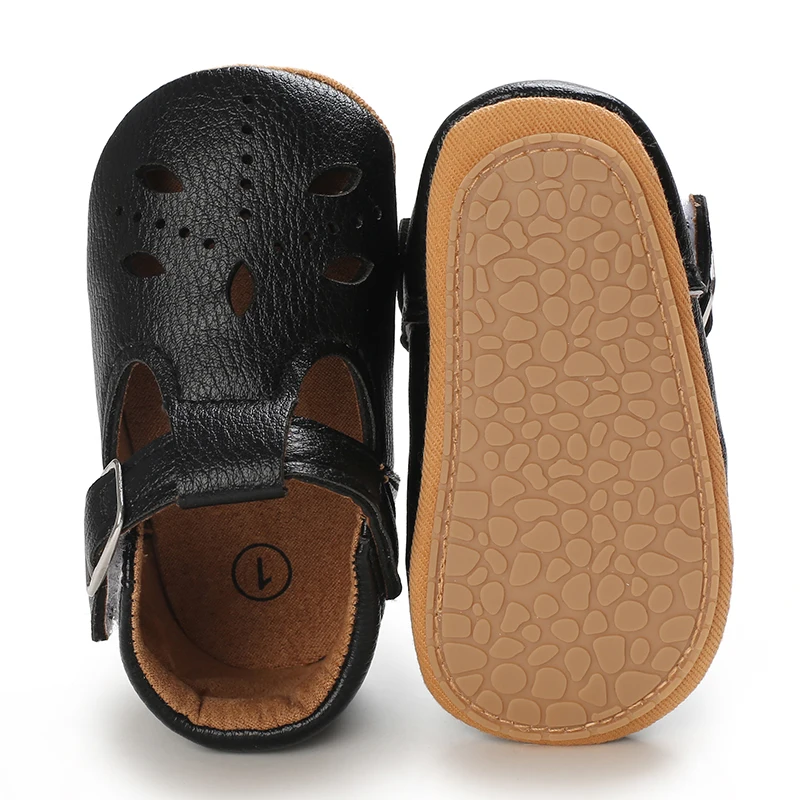 Comfortable Infant First Walkers Casual Crib Shoes Soft Rubber Sole Daily Wear For Newborn Boys Girls 0-18M