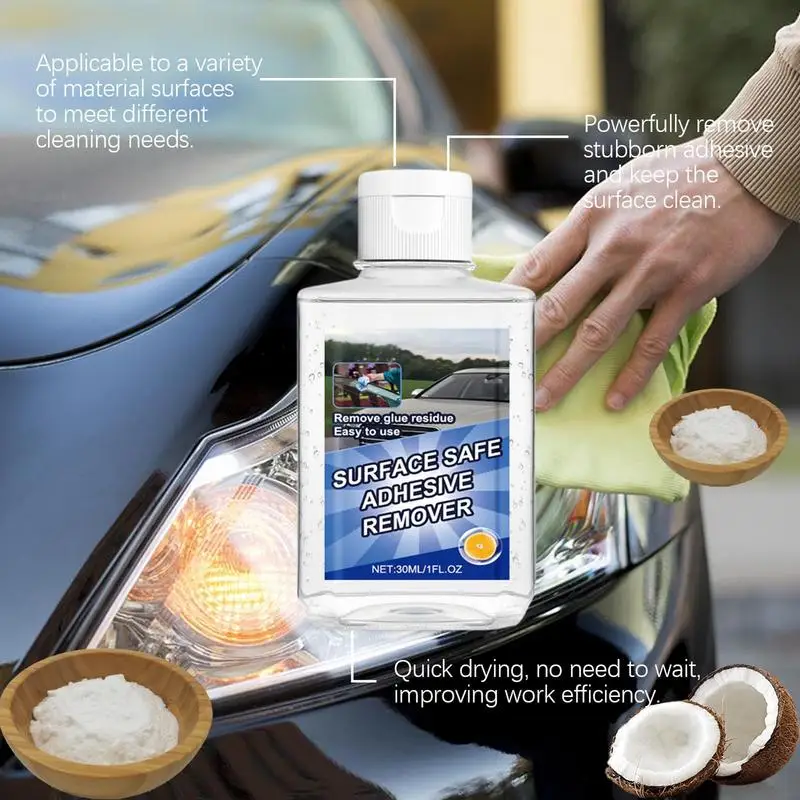 

Sticker Removal Liquid Surface Safe Car Paint Cleaner Adhesive Remover Leave No Trace Odorless 30ml Home & Car Use For