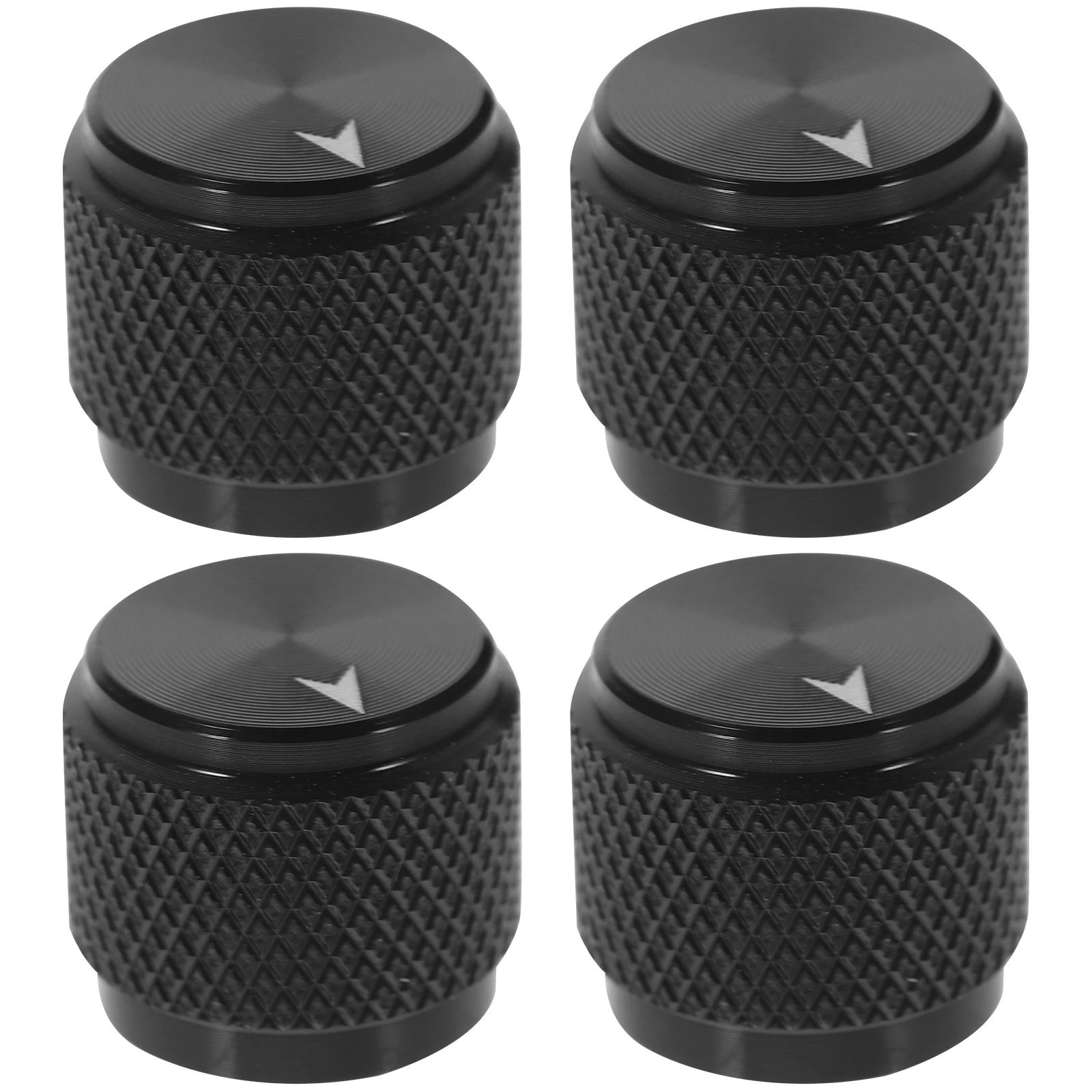 

4pcs Aluminum Volume Knobs 6mm Inner Hole Non slip Mesh Durable Guitar Accessories Electric Bass Control Tuning Tone Buttons