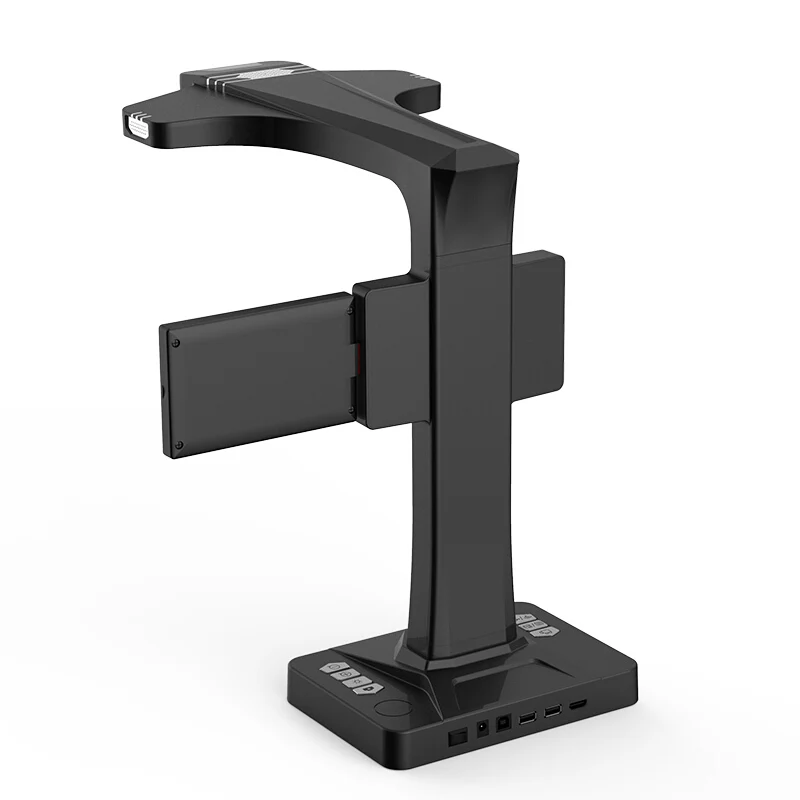 BS2000P Best-Selling Portable High-Speed 1-Second A3 Document Book Scanner CMOS Sensor 5184x3456 Resolution USB Black