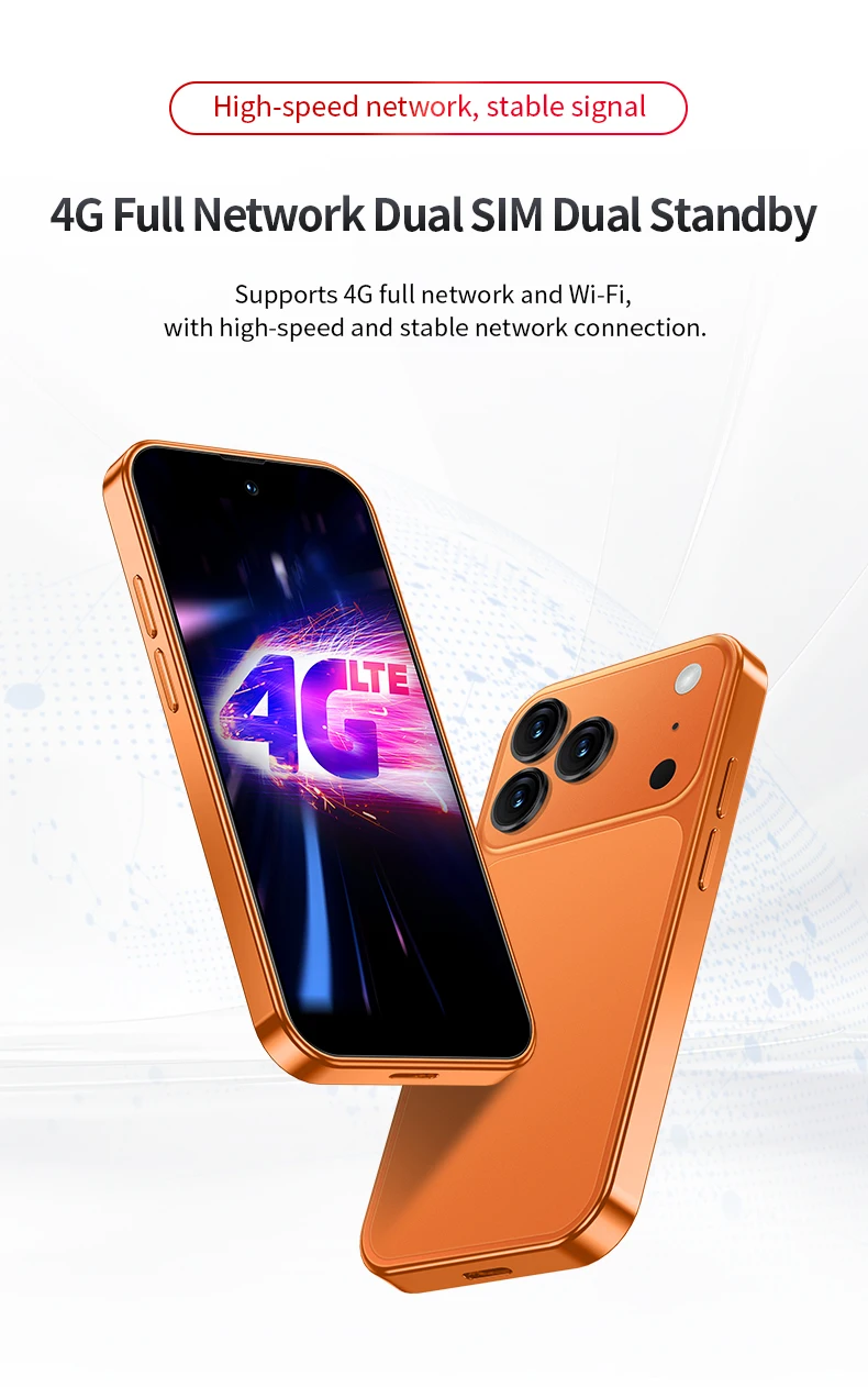 SERVO KING9600 Mini Android 15 Mobile Phone 4G 8GB RAM 128GB ROM Dual SIM Face Unlock WiFi GPS OTG Pocket Cellphone Play Store