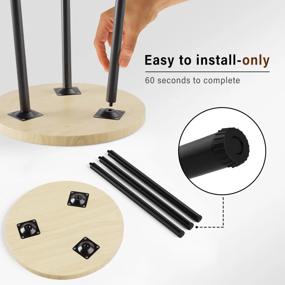 حامل نباتات خشبي حديث مكون من قطعتين: شاشة زاوية داخلية/خارجية قابلة للتعديل للنباتات والديكور #4