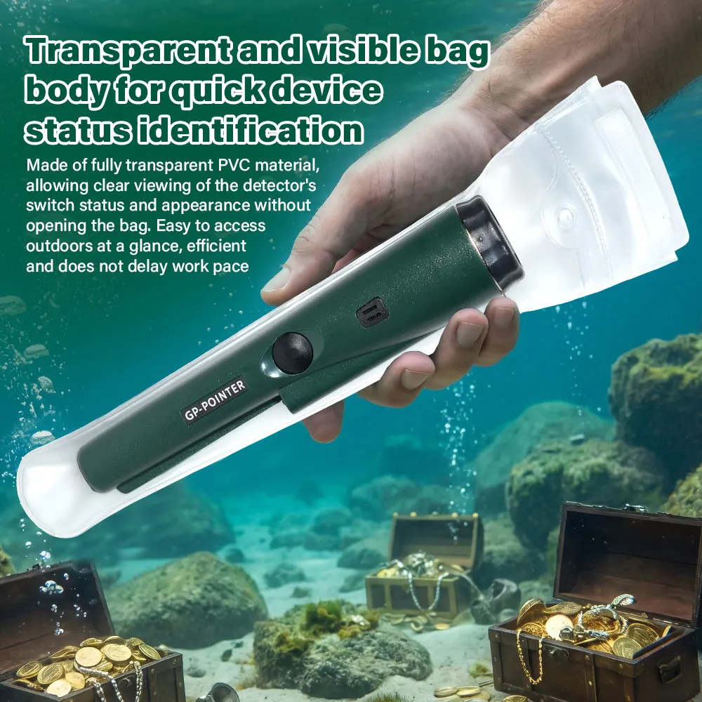 Metal Detector Pinpointer Waterproof Handheld Pin Pointer Wand Golden Treasure Hunting Unearthing Tool Accessories