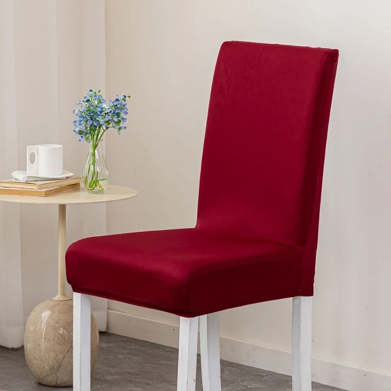 M Size Solid Color Elasticity Bar Chair Cover Short Size Seat Case-027