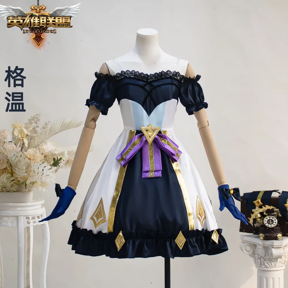 

Gwen Cosplay Costume Game The Hallowed Seamstress Anime Lolita Full Set Comic Con Stage Show Fancy Dress