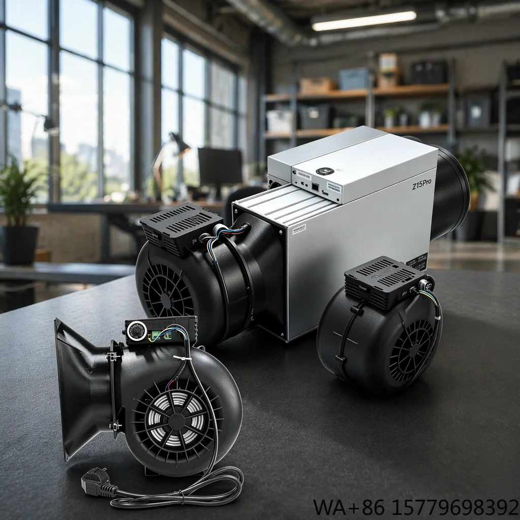 Cooler 2nd Gen Miner Blower Silence 1300m³/h Brushless DC Motor Stepless ASIC Cooling Fan Low Noise for Antminer S19 S21 L7 KS3