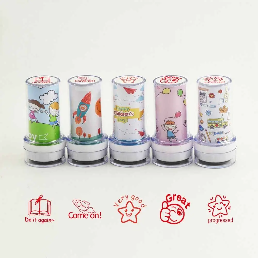 Seal Photosensitive Chapter Children  Stamps Scrapbooking Stamper Commentary Stamp Reward Seal Teaching stamp Encouragement