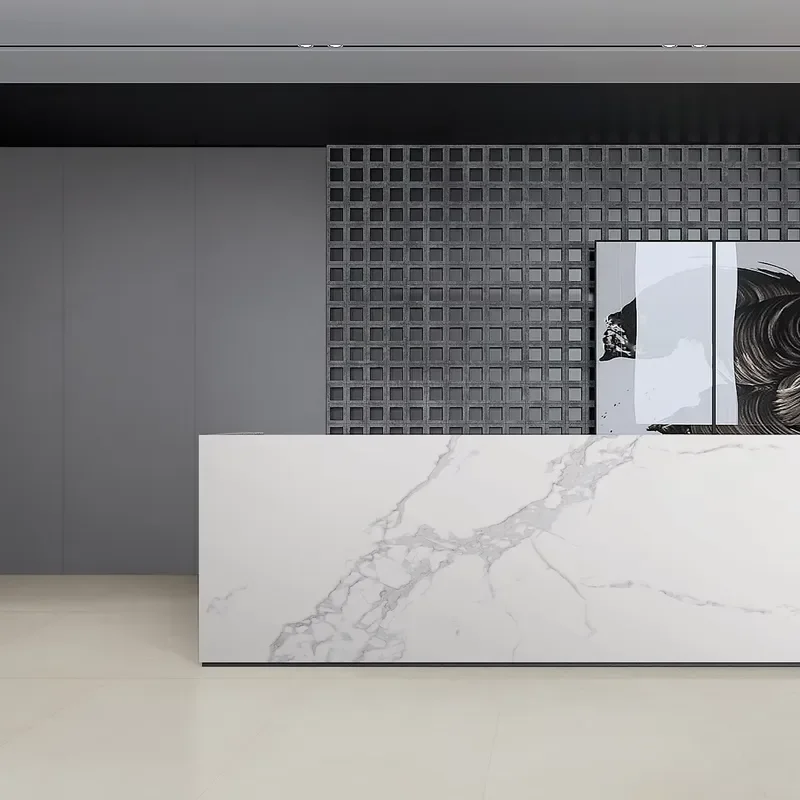 Marble Textured Sintered Slate 800x2600mm Ceramic Slabs for Walls and Floors in Luxury Villa Hotels