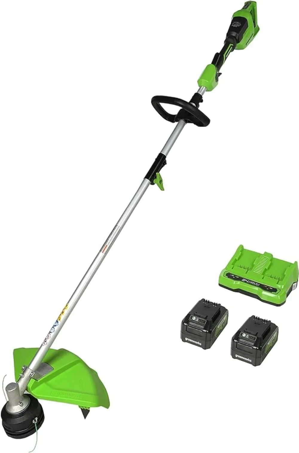 

48V (2 x 24V) 16" Brushless Cordless Attachment Capable String Trimmer 4.0Ah USB Batteries and Dual Port Rapid Charger Included