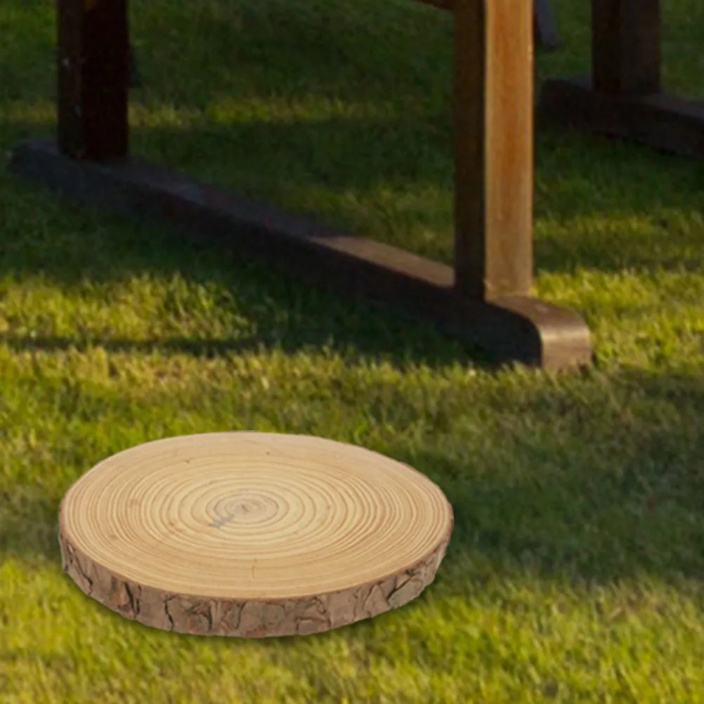 

Wood Slice Decor Stepping Stone Durable Garden Paver For Outdoor Lawn Walkway Landscaping Decoration Garden Stepping